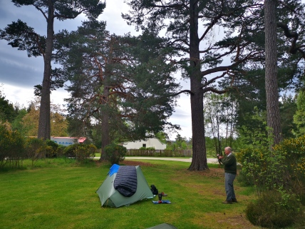 A curious campsite owner taking photos for his website